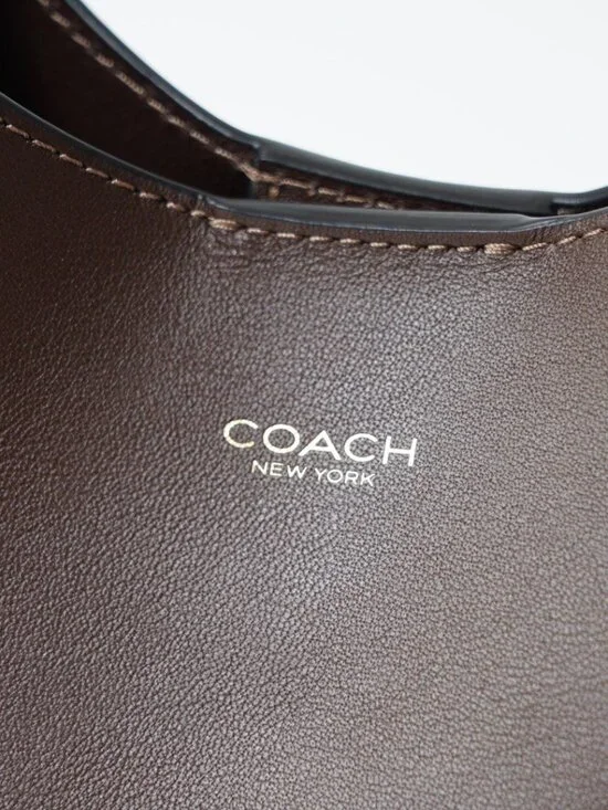 Coach Brooklyn Series Retro Brown Leather Shoulder Bag - Picture 4 of 9